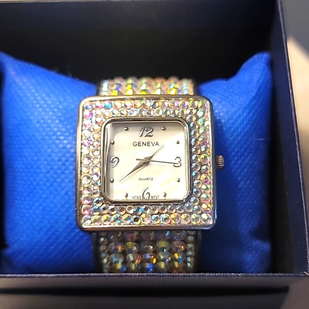 Geneva Rhinestone Watch - Picture 2 of 6
